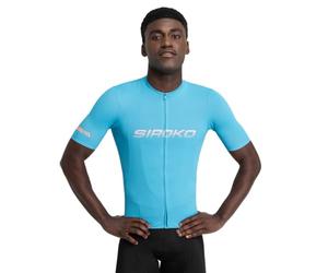 SIROKO - Maglia da Ciclismo Estiva M8 Environs - L - Blu