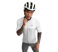 SIROKO - Maglia da Ciclismo M2 Granfondo - XL - Bianco/Grigio