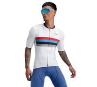 SIROKO - Maglia da Ciclismo M2 Westfalia - L - Bianco/Rosso