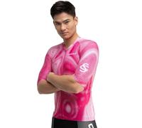 SIROKO - Maglia da Ciclismo - Real Sporting de Gijón SC M2 Batalla - XL - Rosa