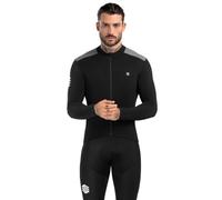 SIROKO - Maglia da Ciclismo Termica a Maniche Lunghe SRX M4 Fleet Moss - XS - Nero/Grigio