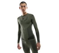 SIROKO - Maglia Intima a Compressione a Maniche Lunghe Pretzel - L - Verde
