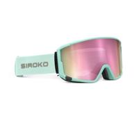 SIROKO - Maschera da Sci e Snowboard con Lente Magnetica G3 Gulmarg Verde