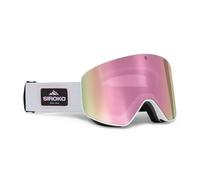 SIROKO - Maschera da Sci e Snowboard OTG GX Névé Rosa/Multicolore