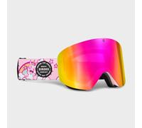 SIROKO - Maschera da Sci e Snowboard per Bambini GX Snow UnicornsRosa bubblegum/Giallo