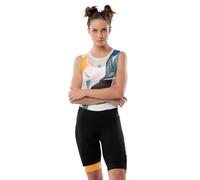Siroko Salopette da ciclismo BX Jungle Donna Nero/Arancione XS