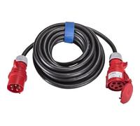 SIROX® - Prolunga CEE, 32 A, H07RN-F colore del cavo nero, sezione 5 x 6,0 mm², lunghezza 10 m, invertitore di fase no.