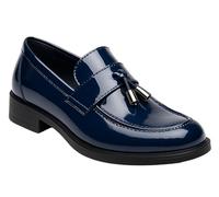 SIRRI Mocassini con Nappe Slip-on Ragazzi, in Vernice e Tessuto Opaco, Eleganti e Formali Taille 37