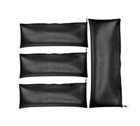 Sirseon Custodia per microfono, 4 x borsa con cordino per microfono, custodia in sintetico, impermeabile, antiurto per accessori per karaoke e podcasting