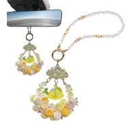 Sirseon Decorazione per auto balena, ornamento di squalo balena - Ornamenti per auto di design balena di perla - Carini ed eleganti, ornamenti per cruscotto auto per