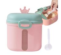 Sirseon Dispenser per alimenti per bambini da viaggio, contenitore per alimenti per bambini,Contenitore per il latte Distributore di latte per bambini - Dispenser per formule da viaggio doppio