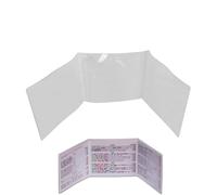 Sirseon Porta carte di punteggio,Coperture per carte di righello, Custodia protettiva trasparente per carte Mahjong, copertura per scheda di punteggio della lega in PVC, custodia protettiva