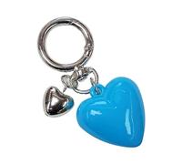 Sirseon Portachiavi carino a forma di cuore, portachiavi a forma di cuore, portachiavi con ciondolo d'amore, portachiavi per coppia carina, portachiavi con charm per borsa, portachiavi assortiti, Blu