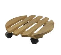 Sirseon Ruote per supporto per,supporto per ruote - Skateboard floreale | Carrello in legno con ruote, grandi rulli per portanti per giardini, balconi, corsi