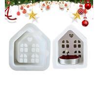 Sirseon Stampi in silicone a forma di casa,Stampi in silicone per artigianato | Stampo per candela a forma di casa, piccoli stampi in silicone,Stampi in resina di gesso a rilascio rapido,