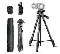 SIRUI 180cm Treppiede per Fotocamera, Treppiede per Smartphone con Supporto per Telefono e Borsa da Viaggio per DSLR, Livella Laser, Videocamera, Cannocchiali, Riprese All'Aperto, Carico Massimo 3kg