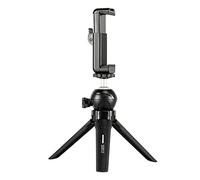 Sirui 3T-05PH Mini treppiede da tavolo con morsetto per telefono e tavolo remoto Bluetooth con telecomando wireless e morsetto per telefono universale