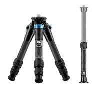 SIRUI AM-223+SL-100 Mini treppiede in fibra di carbonio con colonna centrale, treppiede da tavolo leggero da viaggio per fotocamere, massimo 660 mm, ritratto 215 mm, carico utile 12 kg
