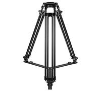 Sirui BCT - 3002 Broadcast treppiede con custodia senza testa (alluminio, 100 mm Scodella, altezza 150 cm, peso 4,8 kg, portata 25 kg) Nero