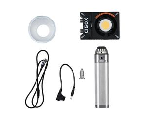 SIRUI C150X Lite COB Video Light Kit, con H99 Pro Battery Grip, 150W Luce Video Bicolore 2700K-6500K, 5200 lux@1m, Ricarica Rapida Type-C PD, App Controllo, con Adattatore Bowens, Mini Softbox