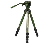 Sirui CT04 Treppiede con testa video CT5 Alluminio verde opaco
