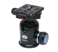 SIRUI K-30X Testa a sfera con treppiede in alluminio Testa a sfera panoramica rotante a 360 ° con piastra a sgancio rapido TY-60X Arca Swiss e livella a bolla per treppiede Monopiede DSLR Capacità di carico della fotocamera fino a 30KG