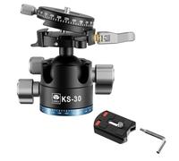SIRUI Testa a Sfera a Basso Profilo KS-30, 36mm Testa a Sfera Doppia Panoramica a 360° in Alluminio per Fotocamera, Videocamera, Professionale Testa per Treppiede, Monopiede, Carico Massimo 20kg