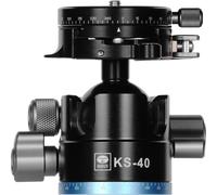 SIRUI Testa a Sfera a Basso Profilo KS-40, 40mm Testa a Sfera Doppia Panoramica a 360° in Alluminio per Fotocamera, Videocamera, Professionale Testa per Treppiede, Monopiede, Carico Massimo 25kg