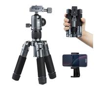 SIRUI Mini Treppiede da Tavolo Compatto, 50,8 cm Treppiede Portatile Piccolo in Alluminio con Testa Sfera a 360° e Supporto per Telefono per DSLR, Fotocamera, Telefono, Carico Fino a 10kg, AM-TT50