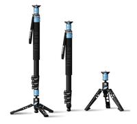 SIRUI Monopiede Fotografico Professionale con Base in Alluminio, AM-404FL | 190cm Monopiede Video da Viaggio e Portatile, Carico Massimo 12kg, 4 sezioni, per Fotocamera, DSLR, Mirrorless, Videocamera