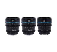 Sirui Night Walker 24+35+55mm T1.2 S35 Cine Set con custodia Attacco E nero