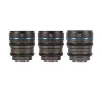 Sirui Night Walker 24+35+55mm T1.2 S35 Cine Set con custodia Supporto RF Grigio metallo