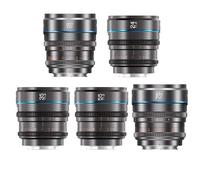SIRUI Night Walker - Set di obiettivi Cine con messa a fuoco manuale, 16 mm, 24 mm, 35 mm, 55 mm, 75 mm, T1.2 Grande Apertura S35 Frame Prime Lens per fotocamere con attacco X, Per X-H2/H2S, XT-4, XT