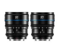 SIRUI Night Walker T1.2 Obiettivo Cine Formato S35, 16mm & 75mm Set Grandangolo a Fuoco Manuale con Ampia Apertura, per Fotocamere RF-Mount, (MS-2SR, Nero)