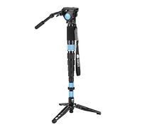 SIRUI P-326SR + VH-10 Monopiede con il basamento e Video testa 20 ° di inclinazione / 360 ° di rotazione in alluminio