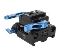 SIRUI Piastra Base Universale per Fotocamera con Doppi Morsetti per Asta da 15 mm, Piastra Base con Set di Piastre a Sgancio Rapido Tipo Arca per Treppiede, Attrezzatura per Spalla, Follow Focus,SC-BP
