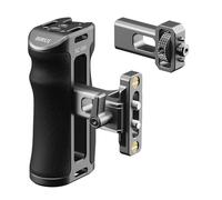 SIRUI SC-SH Maniglia Laterale con NATO e 3/8"-16 Locating Pin per ARRI, Impugnatura Ergonomica Laterale in Alluminio per Gabbie per Fotocamere, 50 mm Regolabile Su/Giù, Attacco Cold Shoe Incorporato