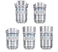 SIRUI Sniper Set Obiettivi Grandangolo Autofocus APS-C 16mm, 23mm, 33mm, 56mm, 75mm F1.2 per A5, A6, FX30, ZV-E10 (Attacco E, Argento)