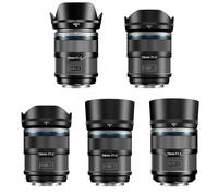 SIRUI Sniper Set Obiettivi Grandangolo Autofocus APS-C 16mm, 23mm, 33mm, 56mm, 75mm F1.2 per A5, A6, FX30, ZV-E10 (Attacco E, Nero)