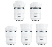 SIRUI Sniper Set Obiettivi Grandangolo Autofocus APS-C 16mm, 23mm, 33mm, 56mm, 75mm F1.2 per A5, A6, FX30, ZV-E10 (Attacco E, Bianco)