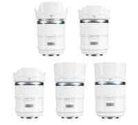 SIRUI Sniper Set Obiettivi Grandangolo Autofocus APS-C 16mm, 23mm, 33mm, 56mm, 75mm F1.2 per X-T4, X-T5, X-H1, X-H2/H2S, X-T3, X-T30, X-S10 (Attacco X, Bianco)