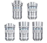 SIRUI Sniper Set Obiettivi Grandangolo Autofocus APS-C 16mm, 23mm, 33mm, 56mm, 75mm F1.2 per Z30, Z50, Zfc (Attacco Z, Argento)