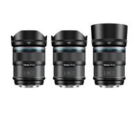 SIRUI Sniper Set Obiettivi Grandangolo Autofocus APS-C 23mm, 33mm, 56mm F1.2 per X-T4, X-T5, X-H1, X-H2/H2S, X-T3, X-T30, X-S10 (Attacco X, Nero)