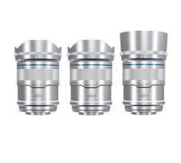SIRUI Sniper Set Obiettivi Grandangolo Autofocus APS-C 23mm, 33mm, 56mm F1.2 per X-T4, X-T5, X-H1, X-H2/H2S, X-T3, X-T30, X-S10 (Attacco X, Argento)