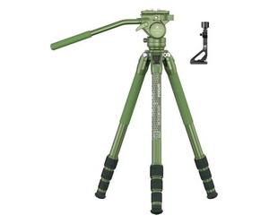 Sirui SP004+G5X Treppiede in alluminio con testa panoramica video / compatibile con Arca Swiss verde opaco