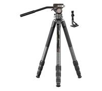 Sirui SP124+B5X Treppiede impermeabile in fibra di carbonio con testa panoramica video / compatibile con Arca Swiss nero