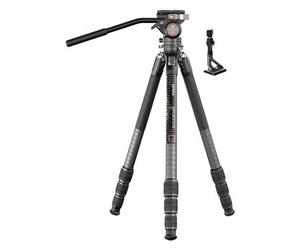 Sirui SP124+B5X Treppiede impermeabile in fibra di carbonio con testa panoramica video / compatibile con Arca Swiss nero