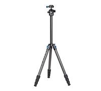 SIRUI ST-124+ST-10X Treppiede impermeabile per fotocamere in carbonio con testa a sfera a 360°, treppiede da viaggio professionale in fibra di carbonio, colonna centrale a triangolo, max 166 cm, 12 kg