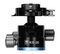 SIRUI Testa a Sfera per Treppiede, Testa a Sfera a Basso Profilo KS-20 da 33mm, Testa Panoramica a 360° in Alluminio per Fotocamera DSLR, Videocamera, Treppiede, Monopiede, Carico Massimo 18kg