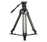 SIRUI Rapid System SQ100+VHS18 - Treppiede video professionale con regolazione in altezza a un passo, in fibra di carbonio, portata 25 kg, altezza max. 195 cm, emisfero da 100 mm, controbilanciamento